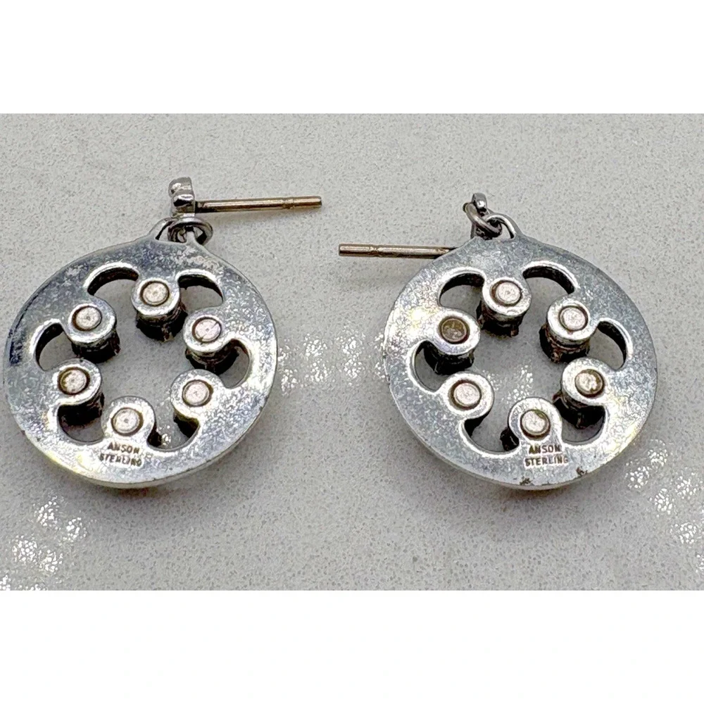 Anson Sterling Silver 925 Pierced Earrings .75